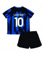 Inter Milan Lautaro Martinez #10 Kotipaita Lasten 2023-24 Lyhythihainen (+ shortsit)